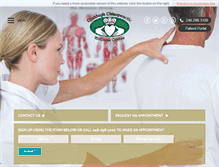 Tablet Screenshot of claddaghchiropractic.com
